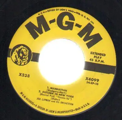 Joe Lipman And His Orchestra - Manhattan