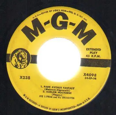 Joe Lipman & His Orchestra - Park Avenue Fantasy