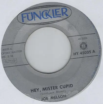 Joe Melson - Hey, Mister Cupid
