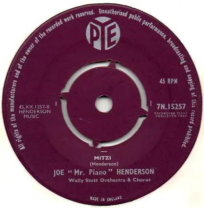 Joe "Mr Piano" Henderson , Wally Stott And His Orchestra And Chorus - Ooh! La! La!