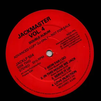 Joe Smooth, Frankie Knuckles, a.o. - Jackmaster 4