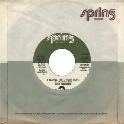 Joe Simon - I Wanna Taste Your Love