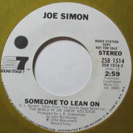 Joe Simon - Someone To Lean On