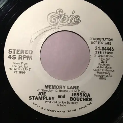 Joe Stampley & Jessica Boucher - Memory Lane
