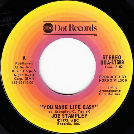 Joe Stampley - You Make Life Easy / Clinging Vine