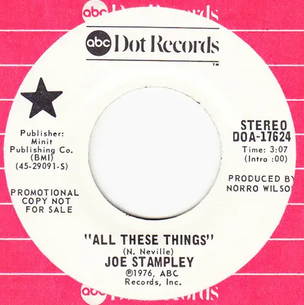 Joe Stampley - All These Things