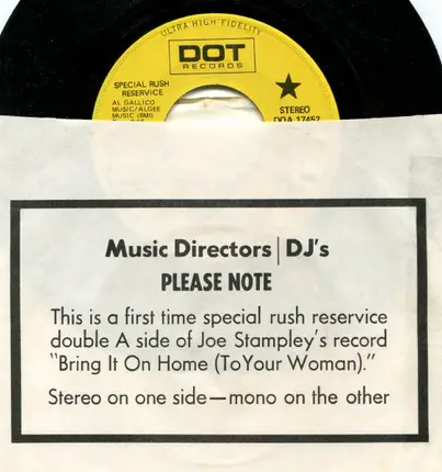 Joe Stampley - Bring It On Home (To Your Woman)