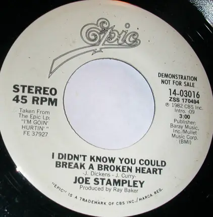 Joe Stampley - I Didn't Know You Could Break A Broken Heart