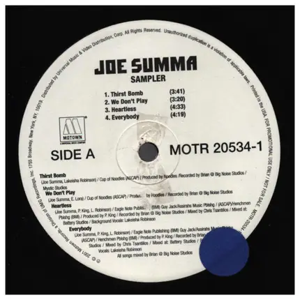 Joe Summa - Thirst Bomb