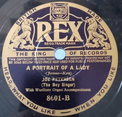 Joe Petersen - It's My Mother's Birthday To-day / A Portrait Of A Lady