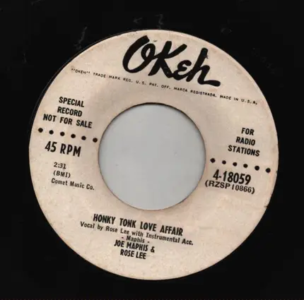 Joe & Rose Lee Maphis - Honky Tonk Love Affair / Quicksand