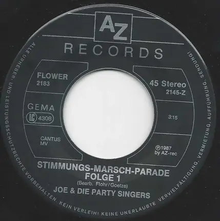 Joe Raphael Und Die Party-Singers - Stimmungs Marsch-Parade