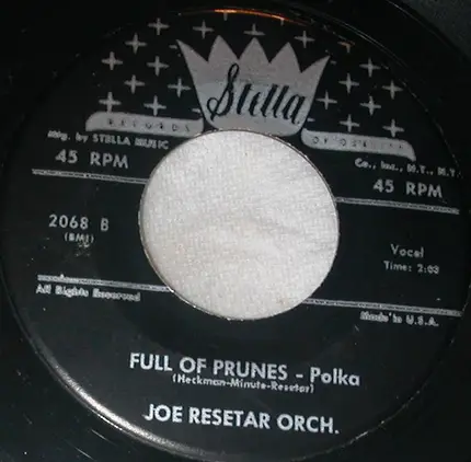 Joe Resetar Orchestra - Polka Rock / Full Of Prunes