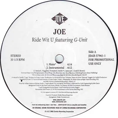 Joe - Ride Wit U