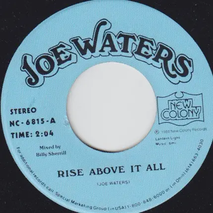 Joe Waters - Rise Above It All