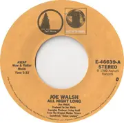 7inch Vinyl Single - Joe Walsh / Gilley's 'Urban Cowboy' Band - All Night Long / Orange Blossom Special / Hoedown