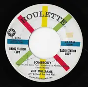 7inch Vinyl Single - Joe Williams - Somebody / One Is A Lonesome Number