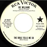 7inch Vinyl Single - Joe Williams - The Bible Tells Me So / Ask Anybody