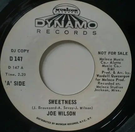 Joe Wilson - Sweetness