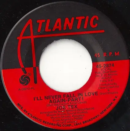 Joe Tex - I'll Never Fall In Love Again