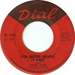 Joe Tex - You Better Believe It Baby