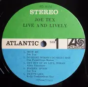 LP - Joe Tex - Live And Lively