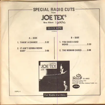 Joe Tex - Special Radio Cuts