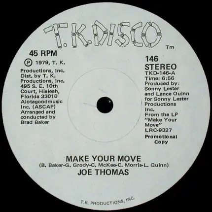 Joe Thomas - Make Your Move / Get On Back