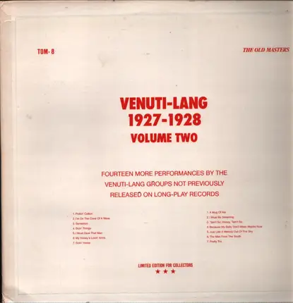 Joe Venuti & Eddie Lang - 1927-1928 Volume Two
