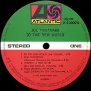 LP - Joe Yamanaka - To The New World - + OBI, Insert