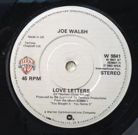 Joe Walsh - Love Letters