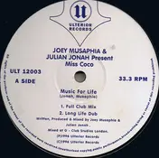 Joey Musaphia - Music For Life / Why Don't You Dance
