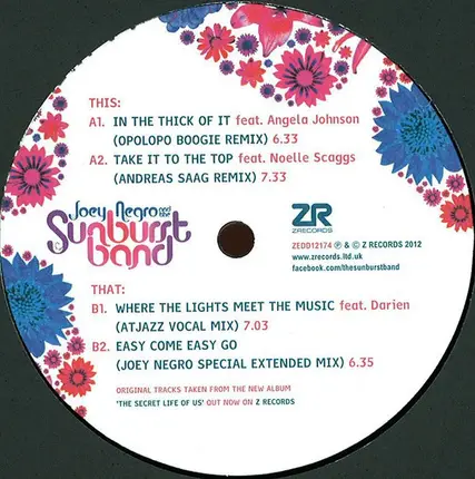 Joey Negro And The Sunburst Band - Remixes