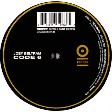 Joey Beltram , Code 6 - Aumento