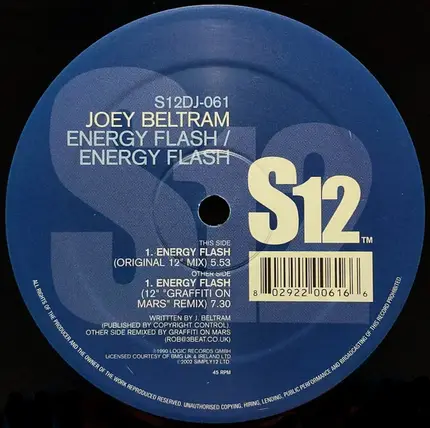 Joey Beltram - Energy Flash