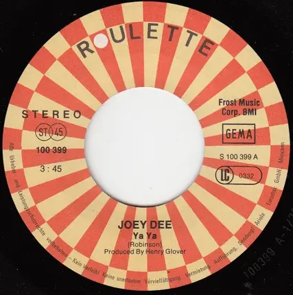 Joey Dee - Ya Ya