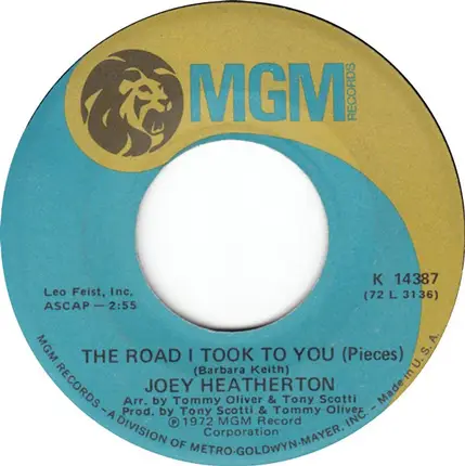 Joey Heatherton - Gone / The Road I Took To You (Pieces)