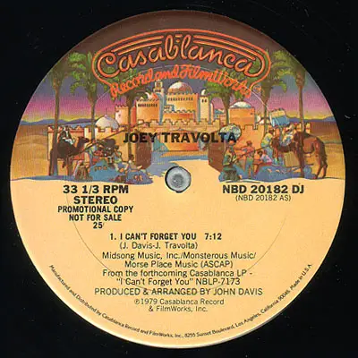 Joey Travolta - I Can't Forget You