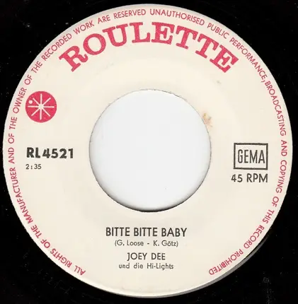 Joey Dee - Bitte Bitte Baby