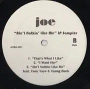 12inch Vinyl Single - Joe - Ain't Nothin' Like Me LP Sampler