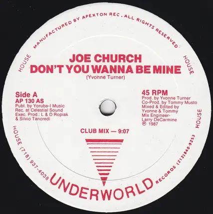 Joe Church - Don't You Wanna Be Mine