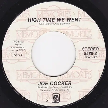 Joe Cocker - You Are So Beautiful / High Time We Went