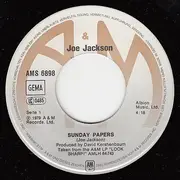 7inch Vinyl Single - Joe Jackson - Sunday Papers