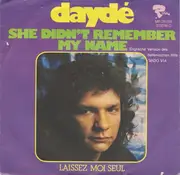 7inch Vinyl Single - Joël Daydé - She Didn't Remember My Name