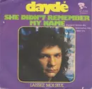 7inch Vinyl Single - Joël Daydé - She Didn't Remember My Name