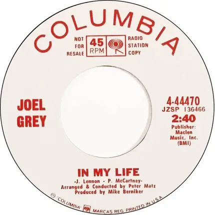 Joel Grey - I Want To Hear A Yankee Doodle Tune