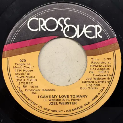 Joel Webster - No Achievement Showing / I Gave My Love To Mary