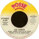7inch Vinyl Single - Joe Simon - Baby, When Love Is In Your Heart (It's In Your Eyes) / Are We Breaking Up
