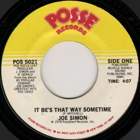 Joe Simon - It Be's That Way Sometime