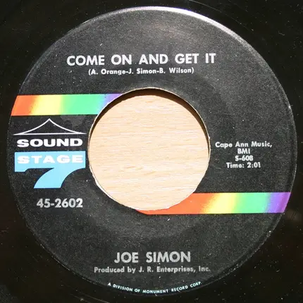 Joe Simon - No Sad Songs